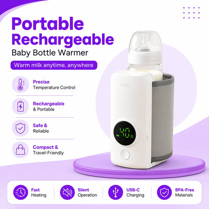 Portable Rechargeable Baby Bottle Warmer