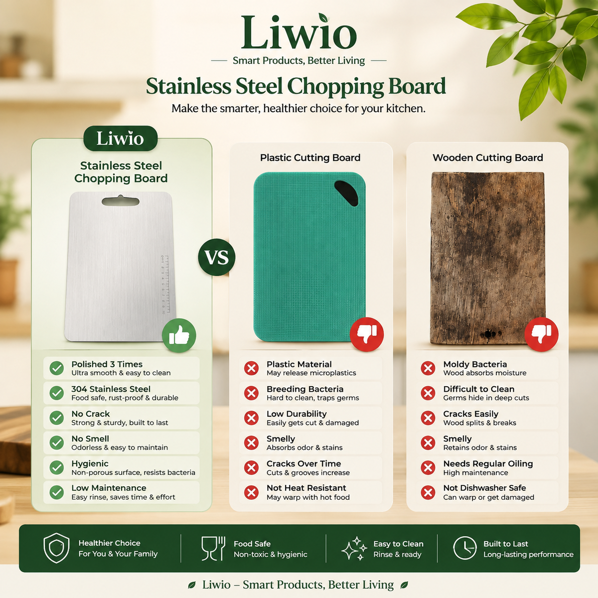 Stainless Steel Chopping Board